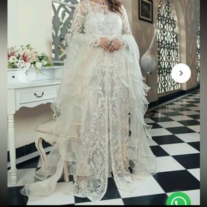 Stunning Kanwal Malik “Snowdrop” luxury formal outfit.